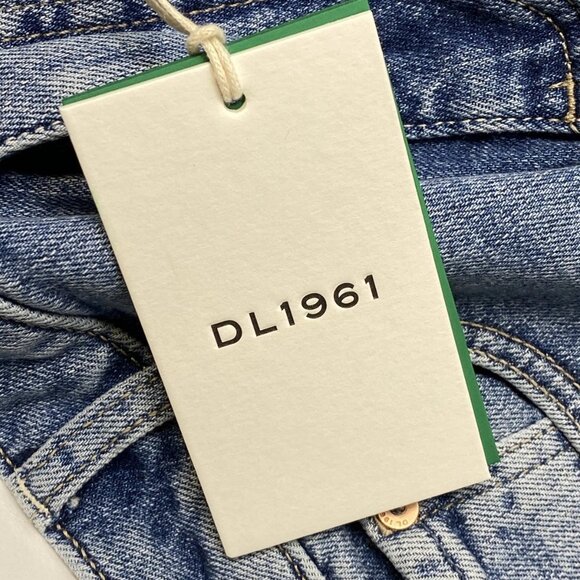 DL1961 Men's Nick Slim Jeans Size 34x32 Aged Mid Blue – Cotton Spandex Blend - Picture 2 of 12